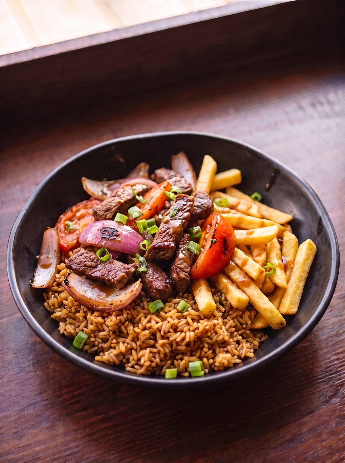 Bowl El Rompe Dietas con lomo saltado